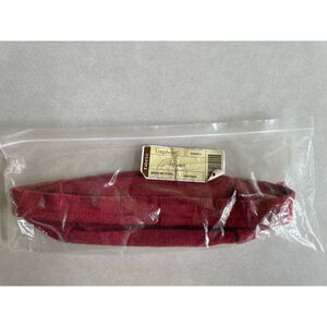 Longaberger Red Green Paisley Fabric Tidbit Basket Liner